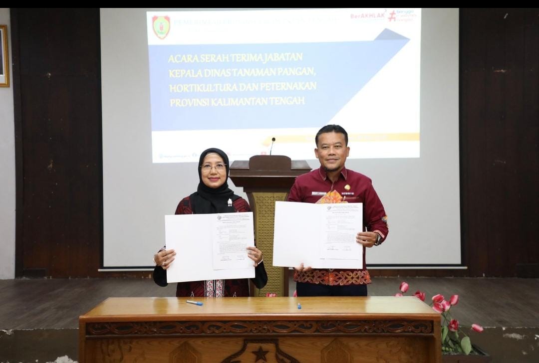 Sertijab Dinas TPHP, Rendy Lesmana Siap Sukseskan Program Cetak Sawah di Kalteng