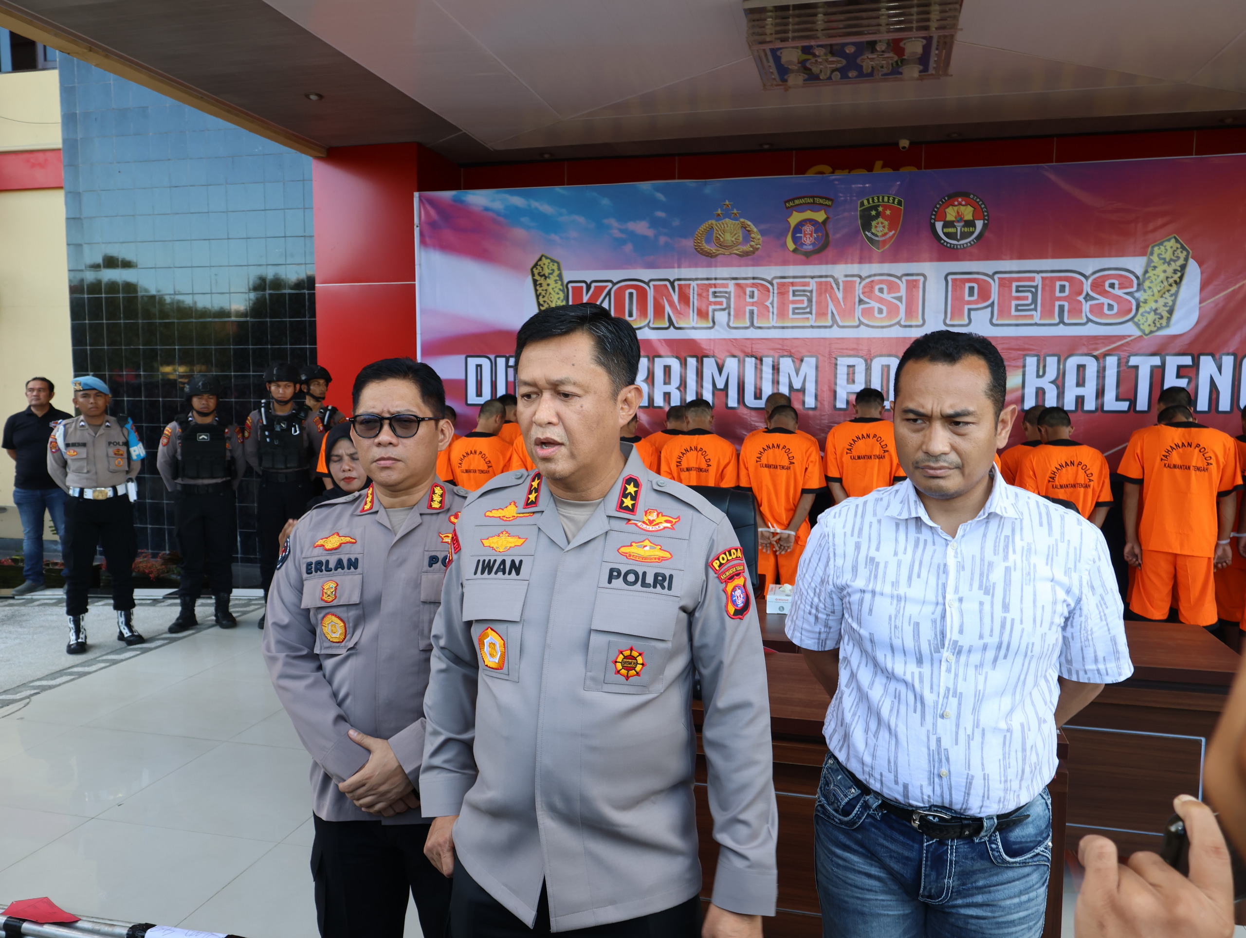 Sebelas Hari Ops Pekat Telabang, 45 Tersangka Kasus Premanisme Diamankan Polda Kalteng