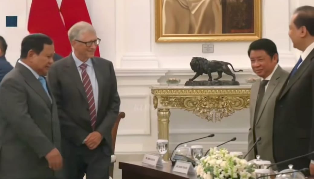 Kala Presiden Prabowo Kenalkan H Abdul Rasyid AS ke Bill Gates di Istana Merdeka