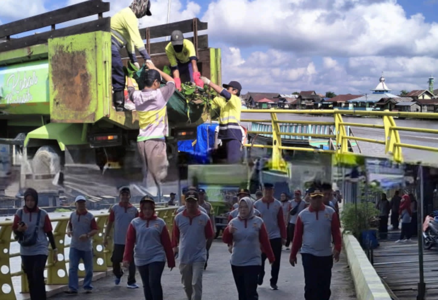 Bupati Nurhidayah Pimpin Aksi Bersih Sampah Plastik di Kampung Sega