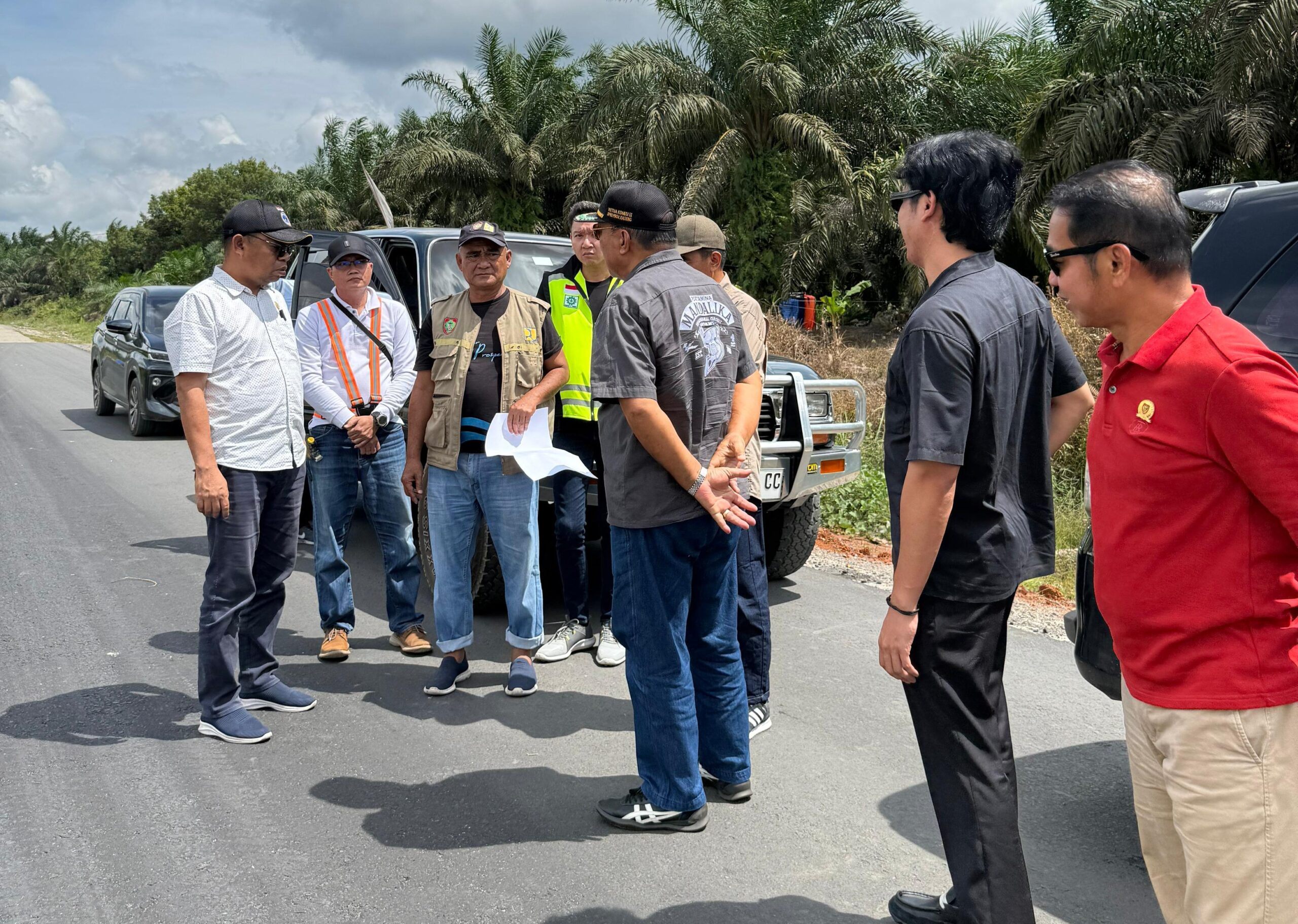 Komisi IV DPRD Tinjau Proyek Jalan Provinsi Tumbang Samba Hingga Kereng Pakahi
