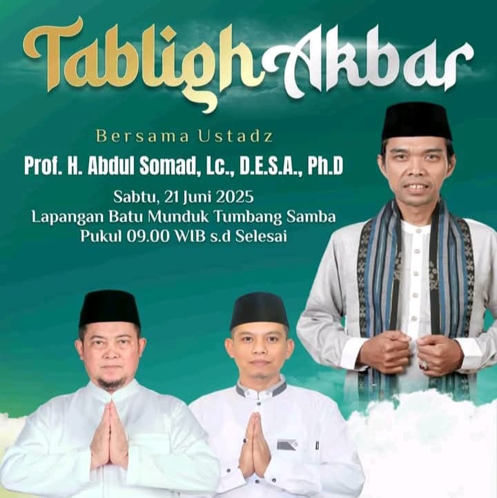 UAS Dijadwalkan Hadir di Tumbang Samba, Ribuan Warga Siap Padati Tabligh Akbar