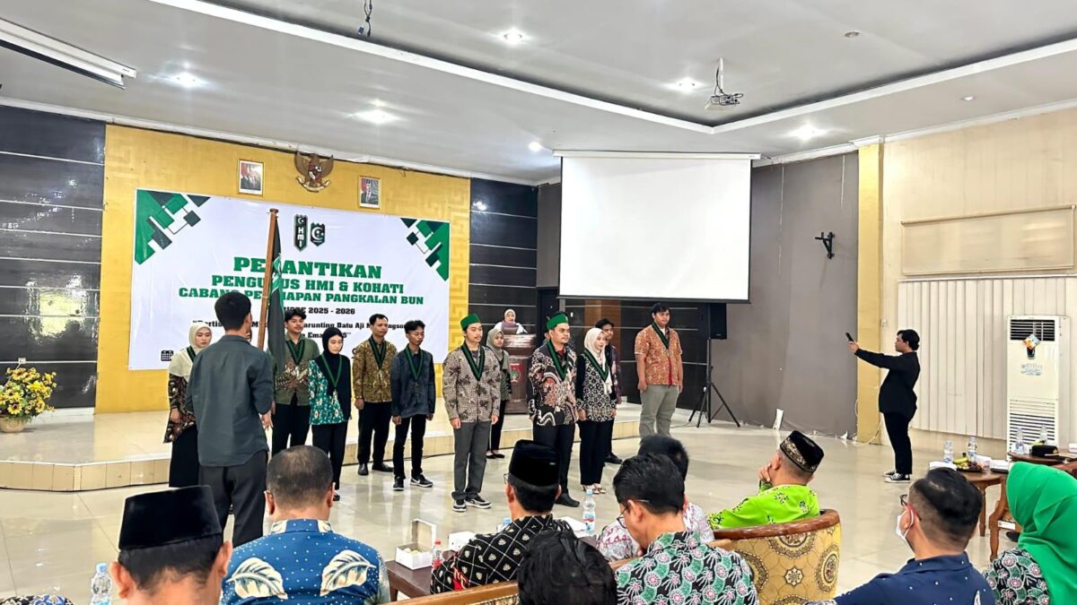 HMI Cabang Persiapan Pangkalan Bun Resmi Dilantik, Fokus Kawal Pembangunan Daerah