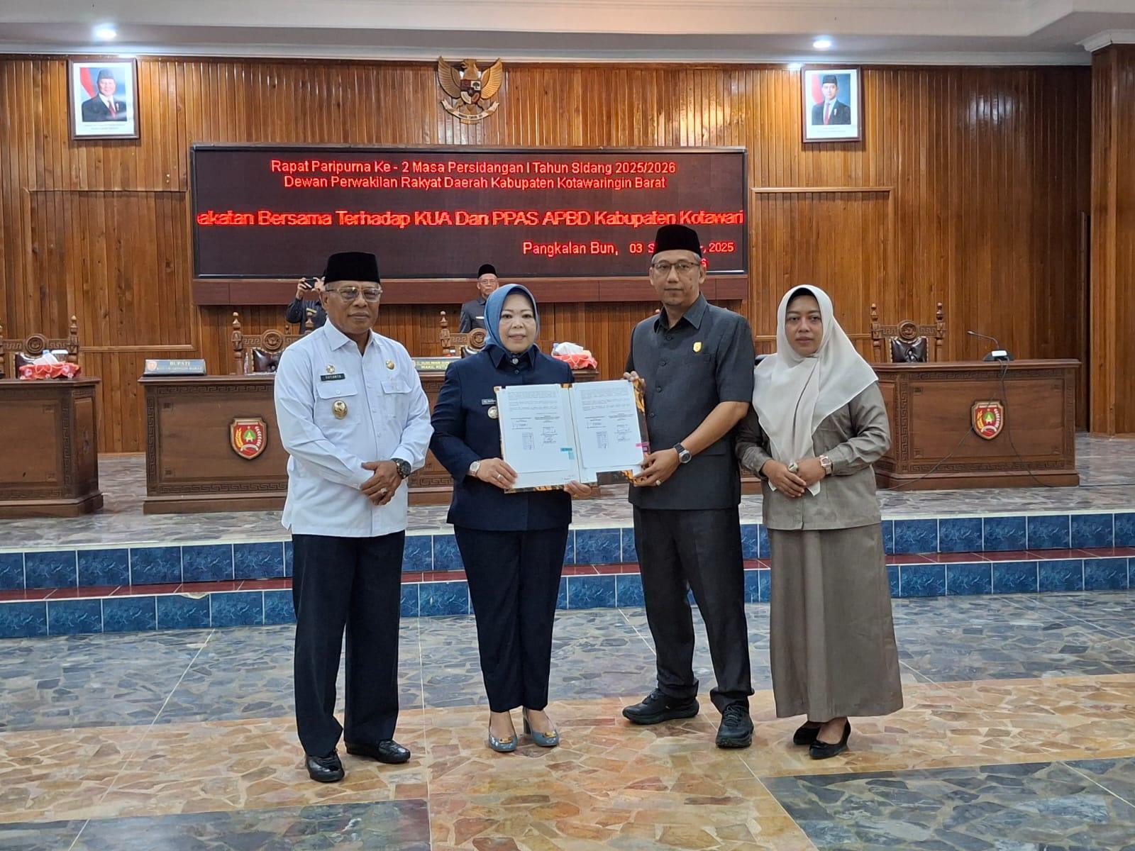 Bupati Kobar dan DPRD Sepakati KUA-PPAS 2026, Fokus pada SDM dan Kemandirian Ekonomi