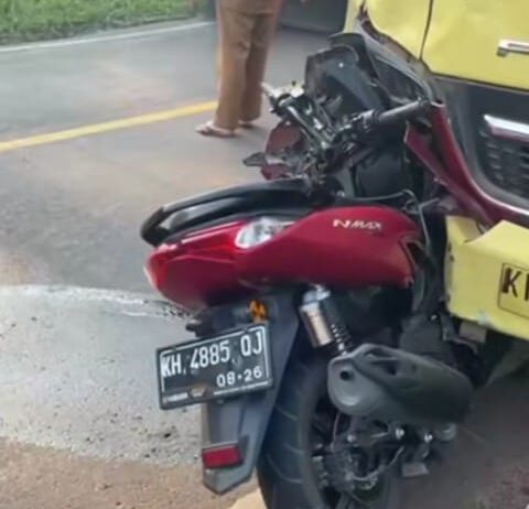 Pengendara Motor Luka Serius Usai Adu Banteng dengan Truk di Jalan Tjilik Riwut Kotim