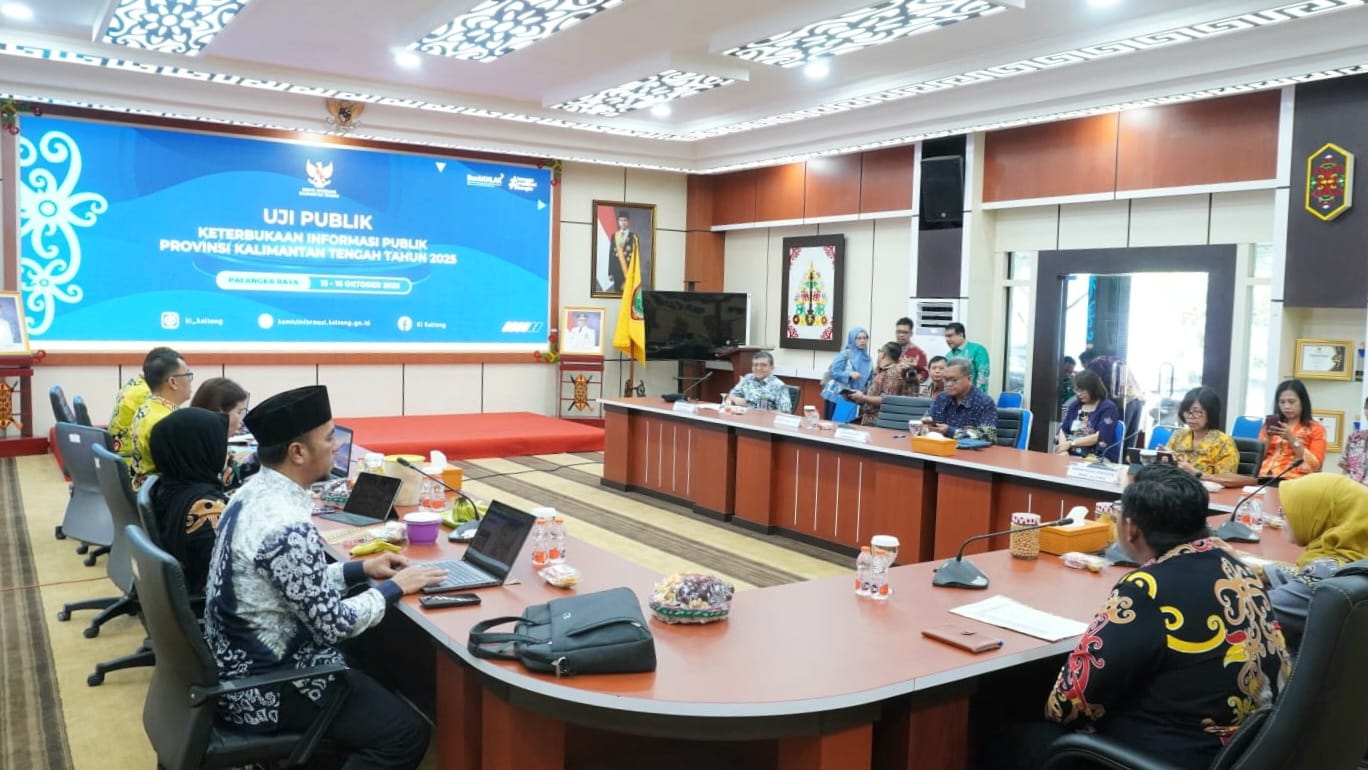 Birokrasi Terbuka, KI Kalteng Nilai Komitmen 35 Badan Publik di Monev 2025