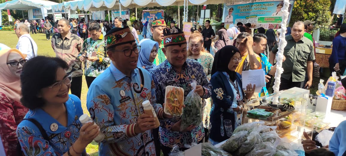 TP PKK Kalteng Promosikan Produk Olahan di Gerakan Pangan Murah