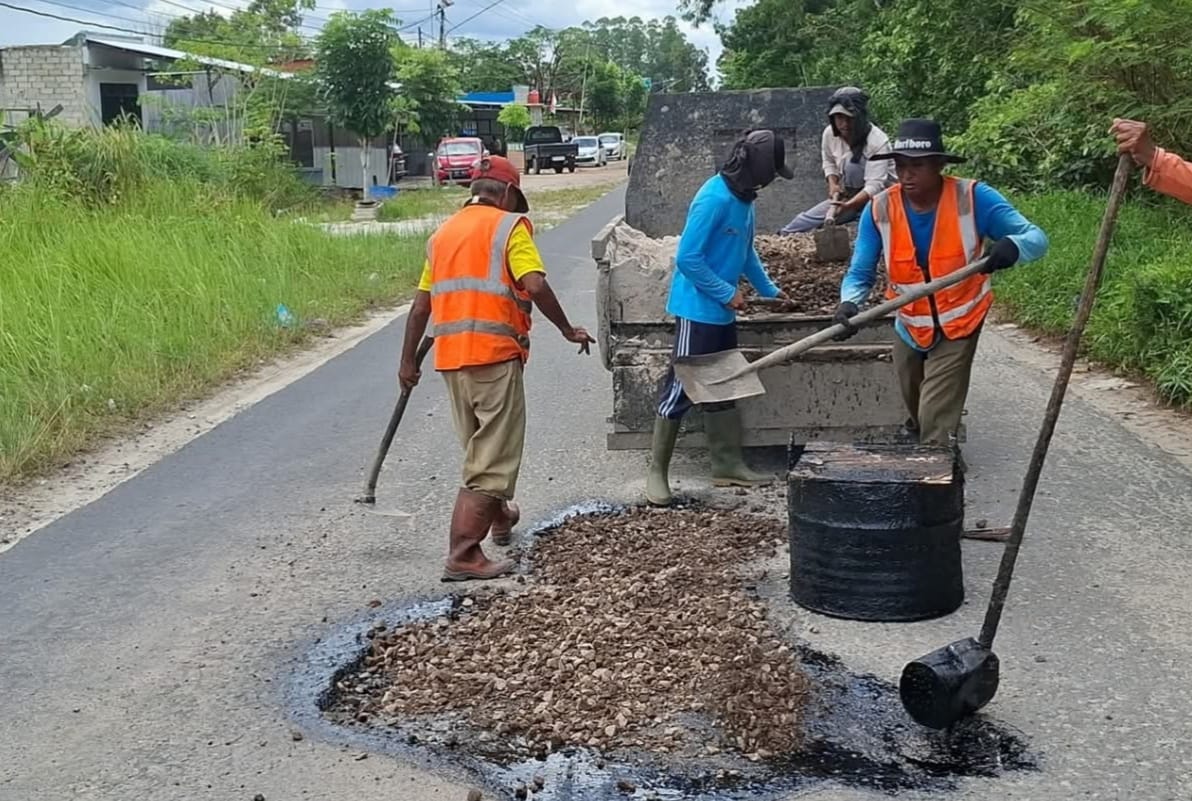 Satgas Bina Marga Kobar Gerak Cepat Perbaiki Jalan Pasir Panjang–Kumpai Batu Atas