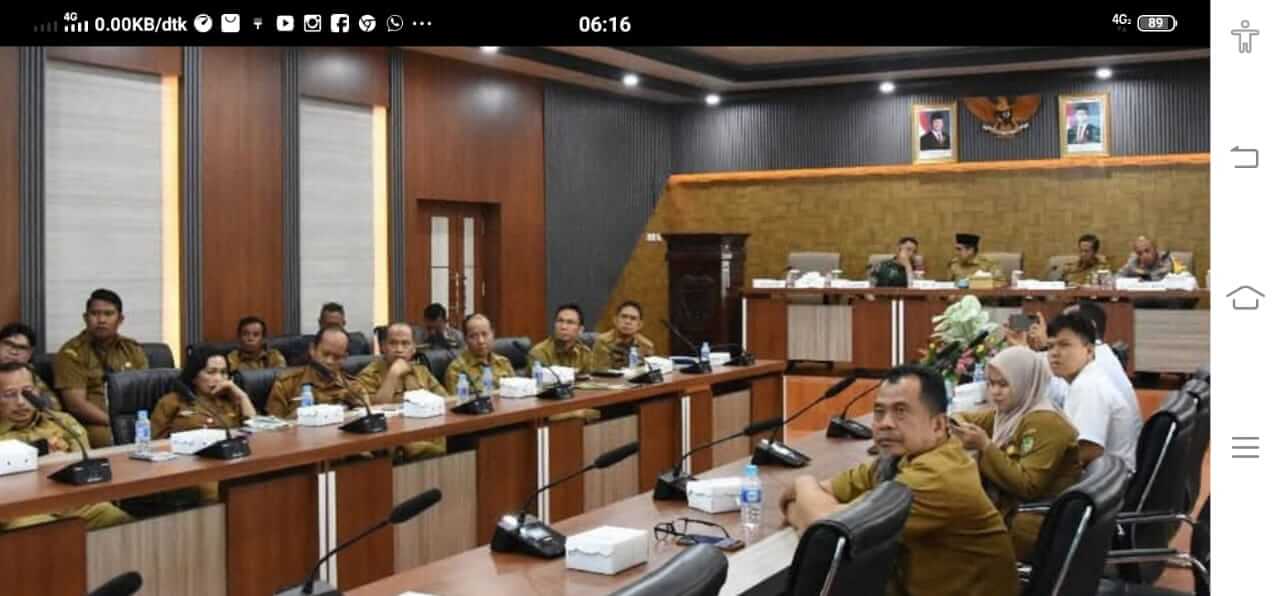 Pj Bupati Barito Utara Ikuti Rakor Inflasi, Bahas Situasi Nasional Terkini