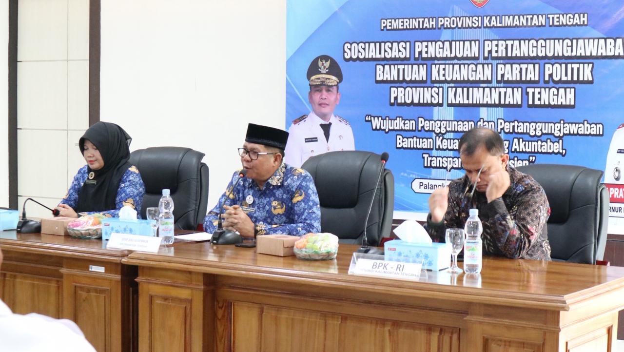 Pemprov Kalteng Salurkan Rp6,3 Miliar ke Parpol